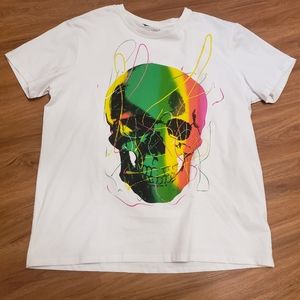 X-Ray Jeans Heads or Tails Colored Skull Tee